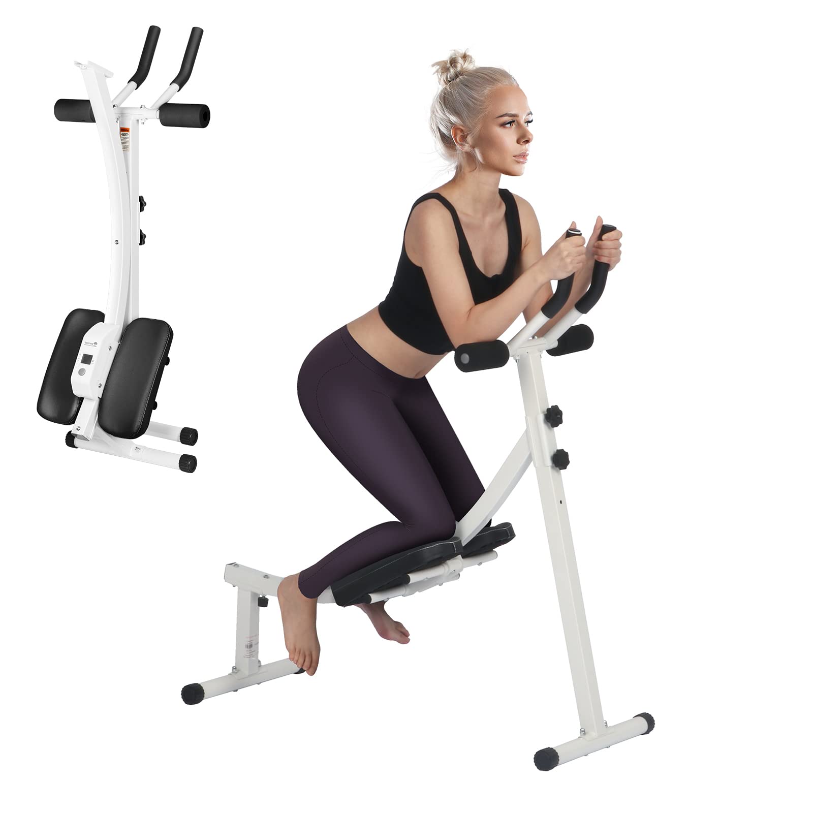 Fitness AB Machine Core Workout Equipment for Home Gym Strength Training Foldable and Height Adjustable Waist Trainer
