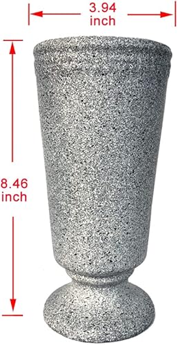 Miniatura 9 de Jarrón de cementerio en el suelo, decoración de tumba, floreros florales conmemorativos con espiga y espuma floral (flores no incluidas)