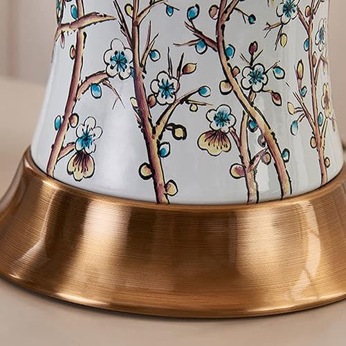 Miniatura 5 de Lámpara de Mesa Pintada Mariposa Cerámica Lámpara de Mesa China Antigua Jingdezhen Jarrón de Porcelana Dormitorio Lámpara de Mesita de Noche