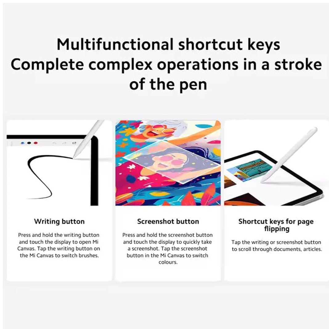 Smart Pen for Xiaomi Redmi Pad 2 Pencil, Palm Rejection, for Redmi
