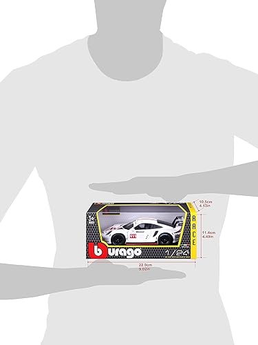 Miniatura 7 de Bburago Porsche 911 RSR GT - Coche coleccionable fundido a presión a escala 1:24