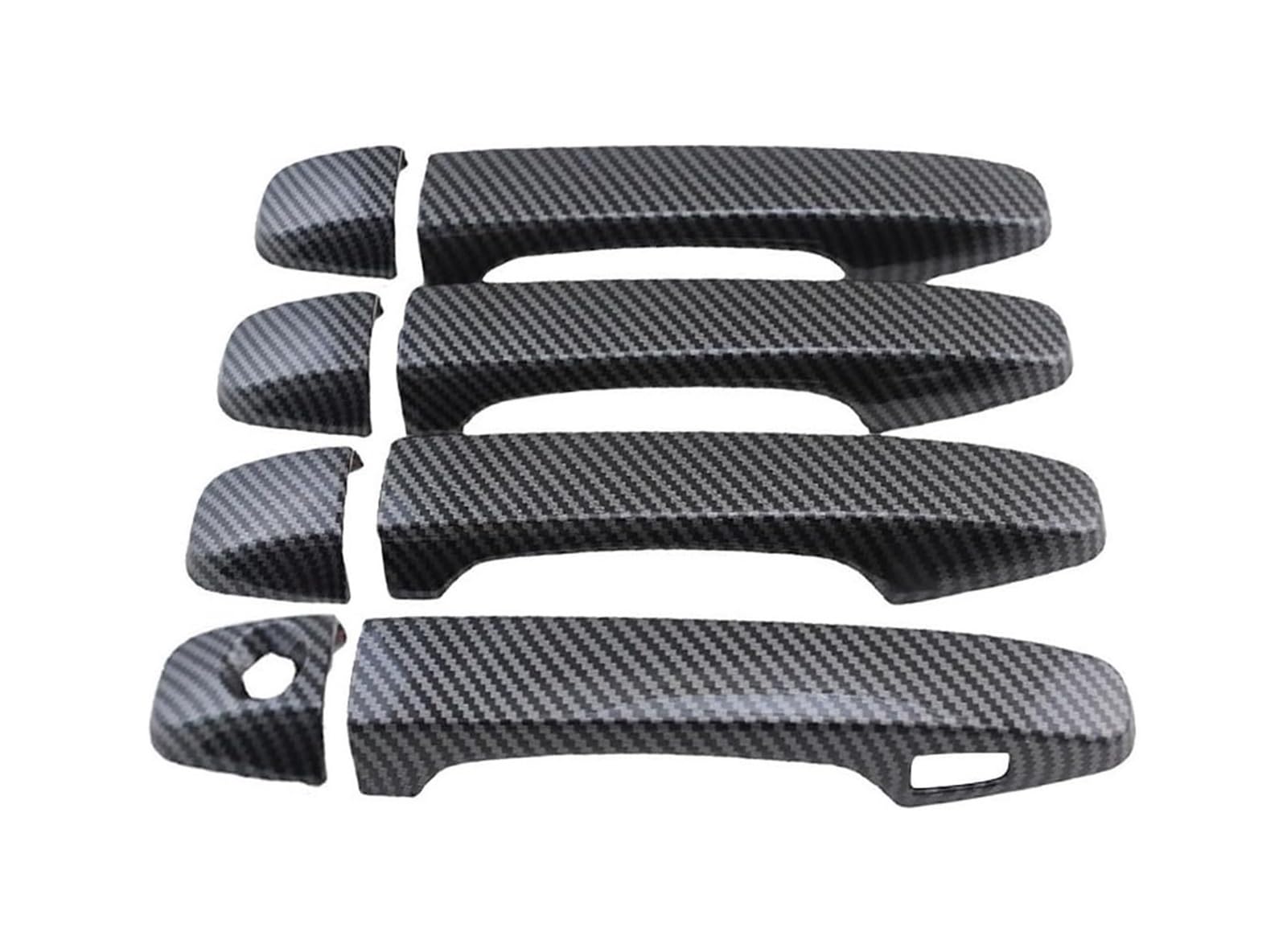 Ysbvblrmrv Carbon Fiber Pattern Car Outside Door Handle Cap For Prius For 30 Series 2009-2015 Single Hole 1-Smart Door Handle Bowl Anti-Scratch Modification Car Guard Protector(Carbon Fiber Pattern)