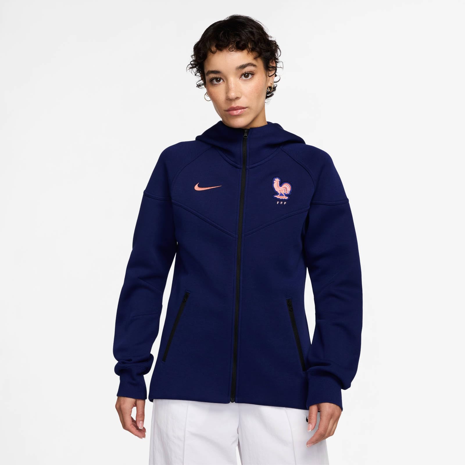 Nike FFF Tech Windrunner Nike Football Fleece-Kapuzenjacke für Damen Giacca con Cappuccio in Pile Donna