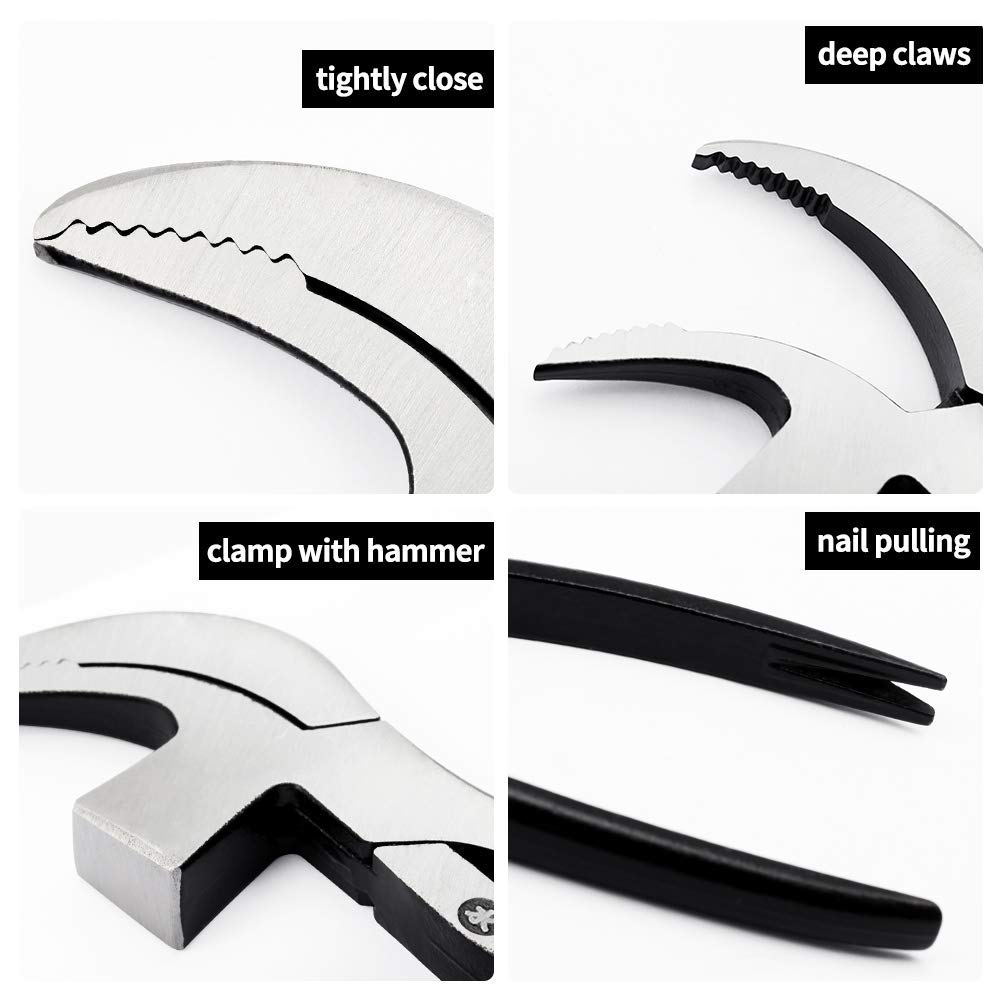 Leathercraft Cobbler Pliers – Beak Shape Clamp With Hammer Head, Hand-Operated Shoemaking & Leather DIY Tool, 45# Steel
