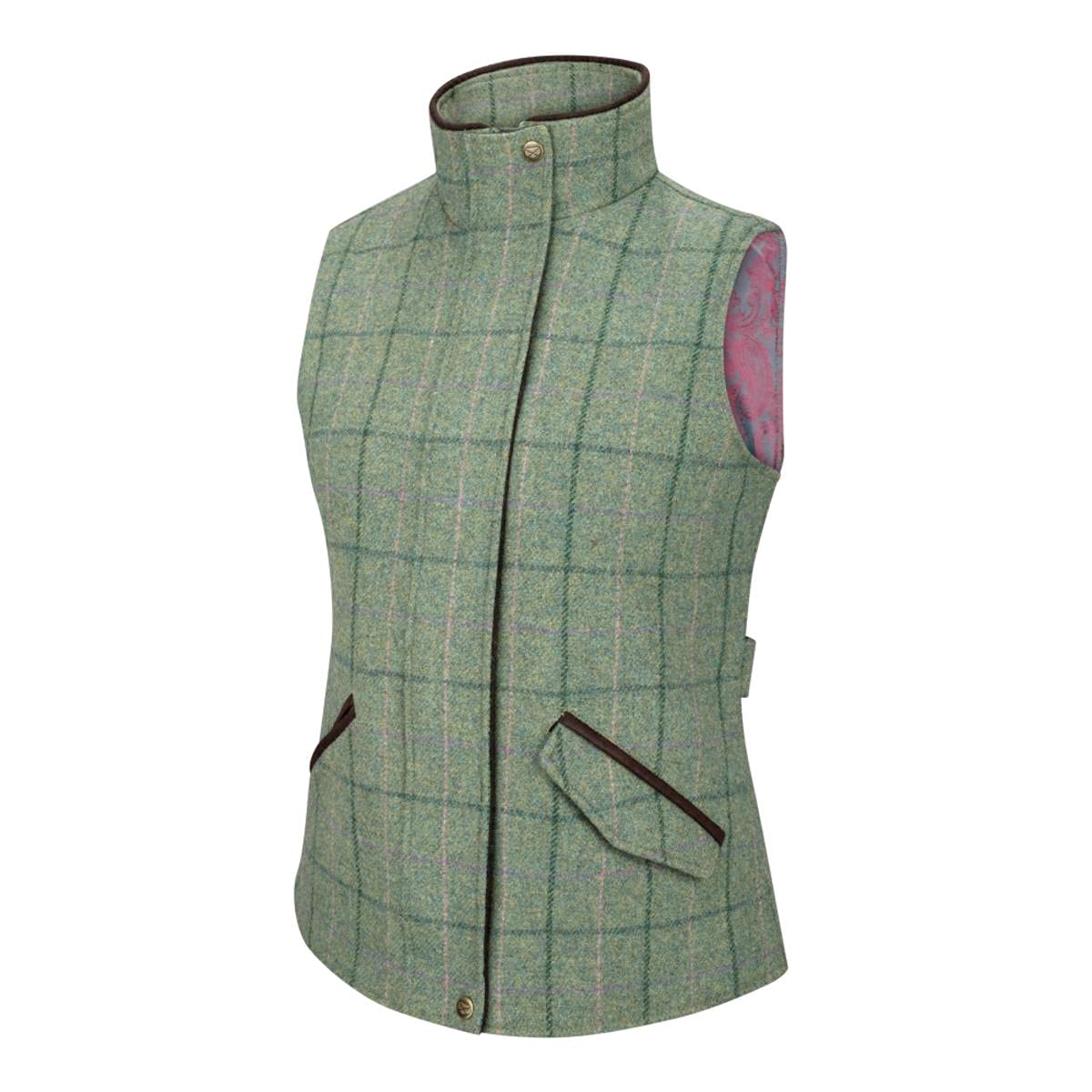 Hoggs of Fife Roslin Technical Tweed Waistcoat Spring Bracken 12 Tweed 12 Tweed