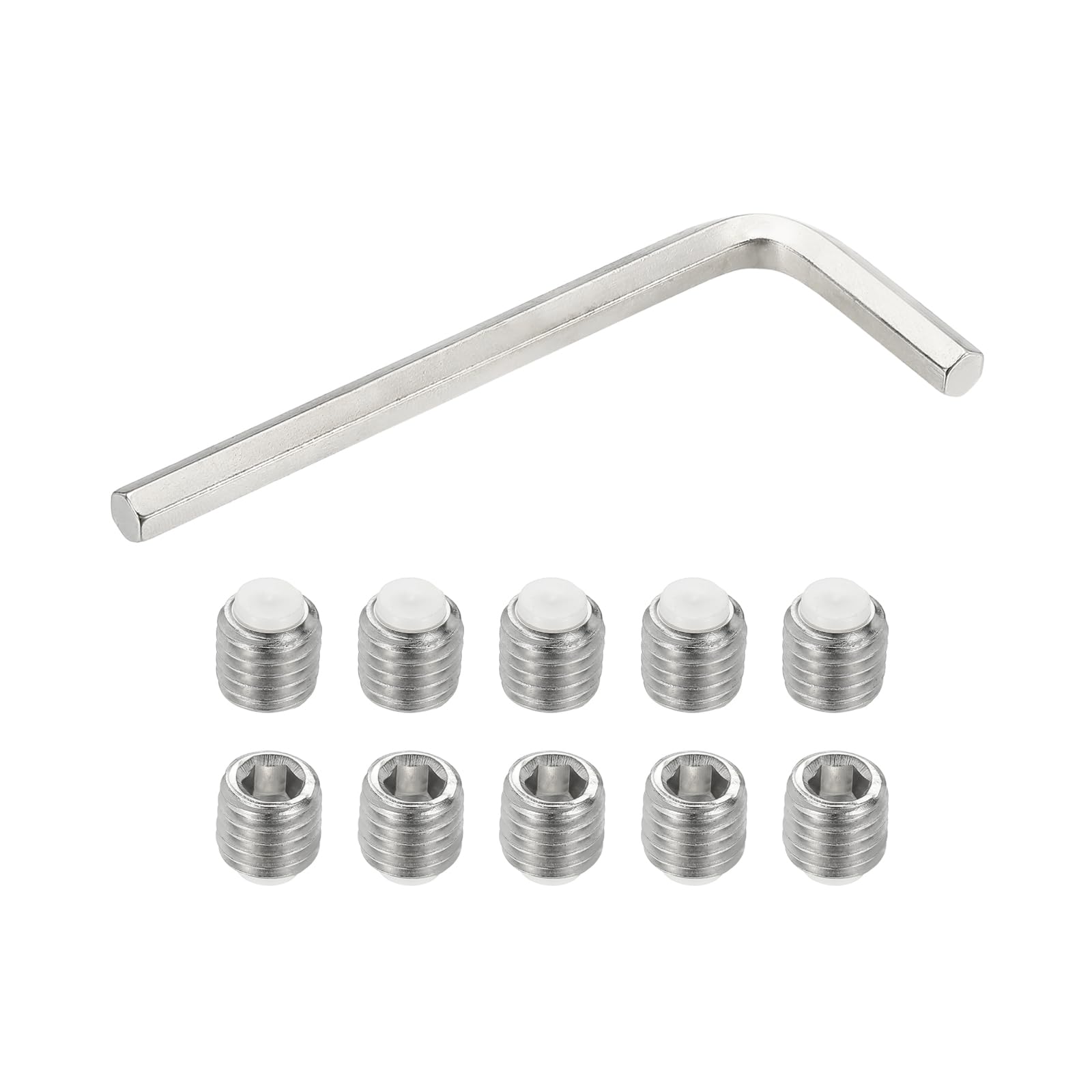 PATIKIL M12x12mm Nylon Tip Grub Screw