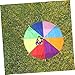 GOOHOCHY 2M Rainbow Parachute for Kids - Waterproof Play Parachute for Outdoor Activities Group Exercise and Parties - Promotes Cooperation and Fun
