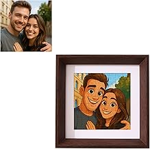 Puzzle photo de dessin animé personnalisé avec cadre | Puzzle personnalisé de votre photo | Original Cartoon Portrait Gift Keepsake
