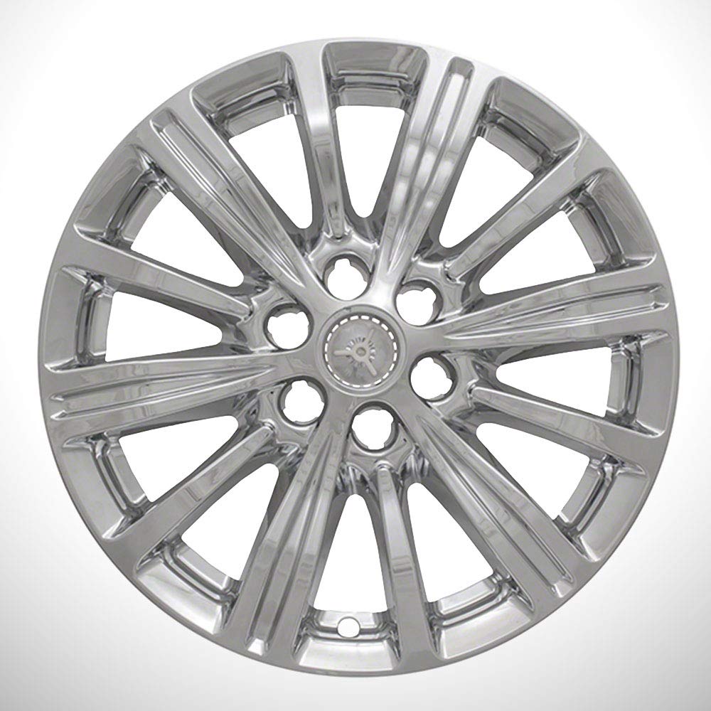 Gloss Black Wheel Skins For Cadillac XT5 & XT6 - 18 Inch Chrome Delete Rim Covers, Set Of 4