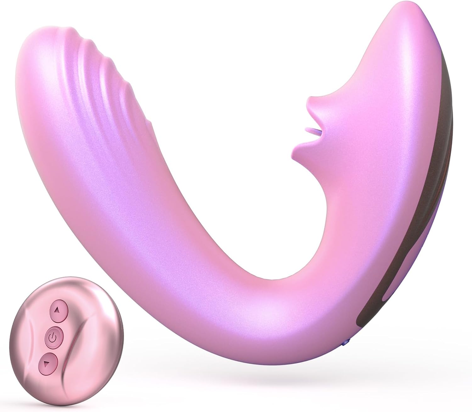 Tracy's Dog Clitoral Licking G Spot Vibrator, Remote Control Adult Toys for Women Couple Play, Vibrating Sex Toy for Double Stimulation with 7 Licking & 10 Vibration Patterns