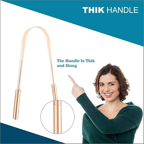 Miniatura 3 de Limpiador de lenguas premium de cobre paquete de 3