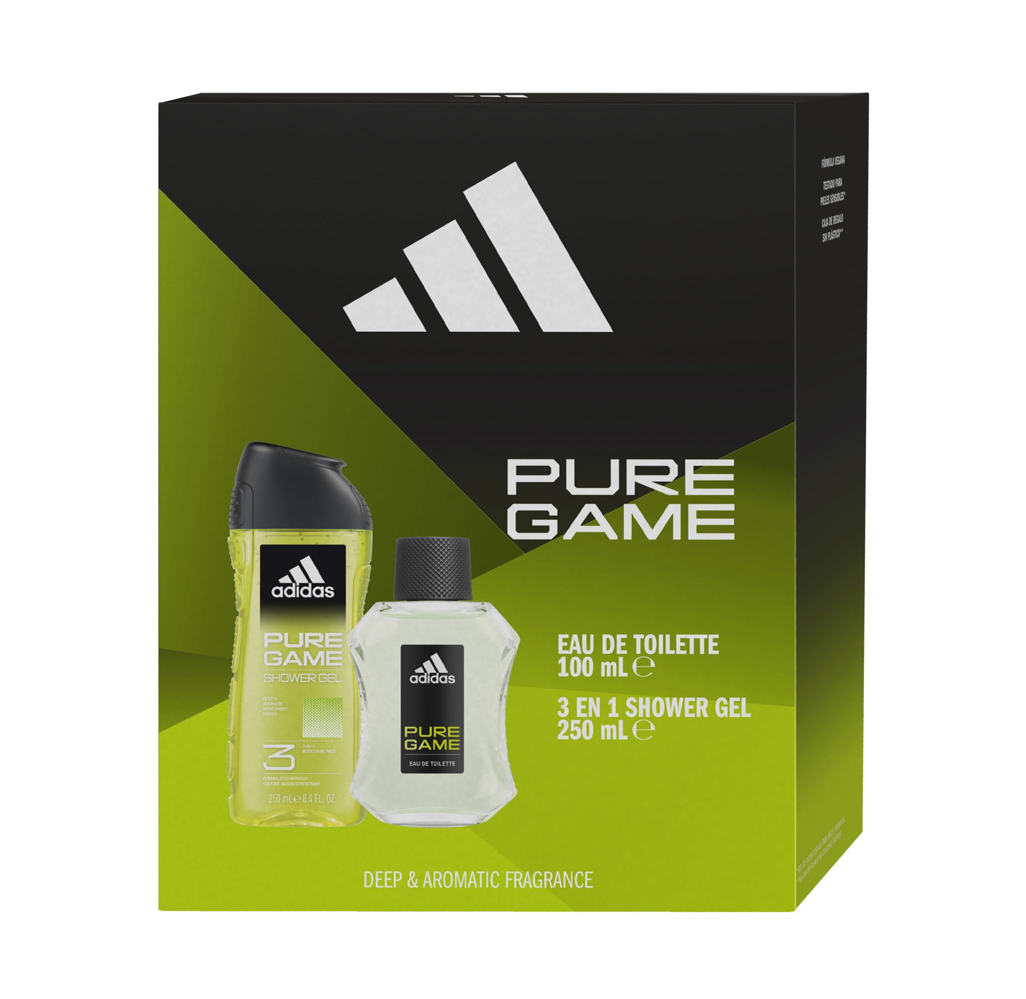 ADIDAS ADI PURE GAME - EDT 100 + SG250 en oferta en Amazon
