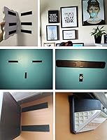 Vista 6 de Melsan Tiras de gancho y bucle de 1 x 4 pulgadas con adhesivo, 15 juegos, cinta de montaje adhesiva fuerte para uso doméstico u oficina, en lugar