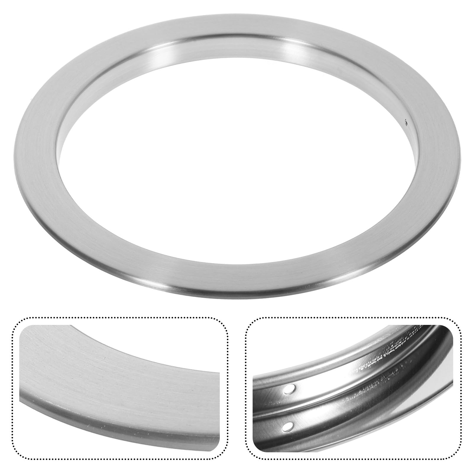 Veemoon Conducto de Basura Redondo Empotrado para Encimera de Cocina, Ojales Metálicos de Acero Inoxidable 430, Tapa Decorativa Aro Hueco para Cubo de Basura, Pasacables Resistente