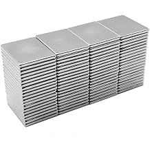 MNS Magneteksan 15x10x1 mm Neodyum M knat s, NdFeB Daimi Neodim M knat s, Nikel Kaplama 100