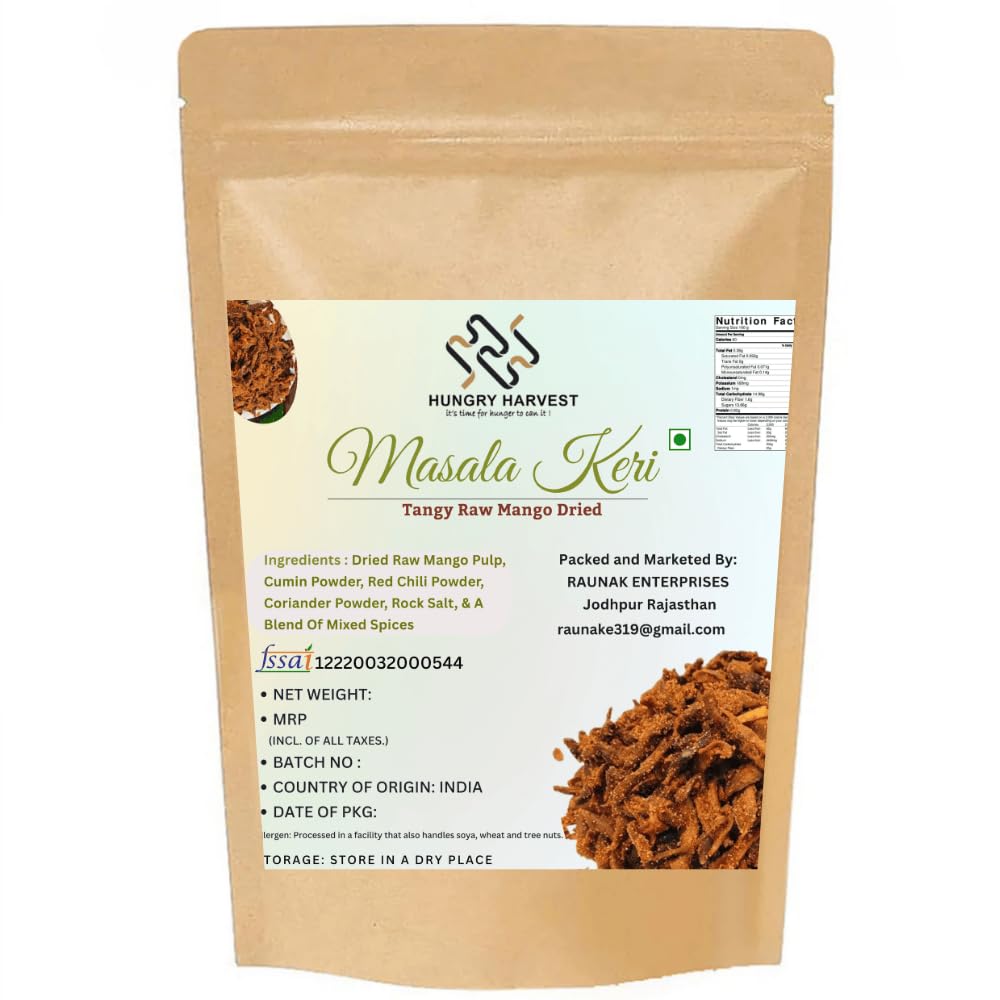 Hungry Harvest Masala Keri Masala Kacchi Keri Pachak Churan Spicy Tangy Raw Mango Kairi Pachak Kachhi Kairi (200 Grams)-image-14