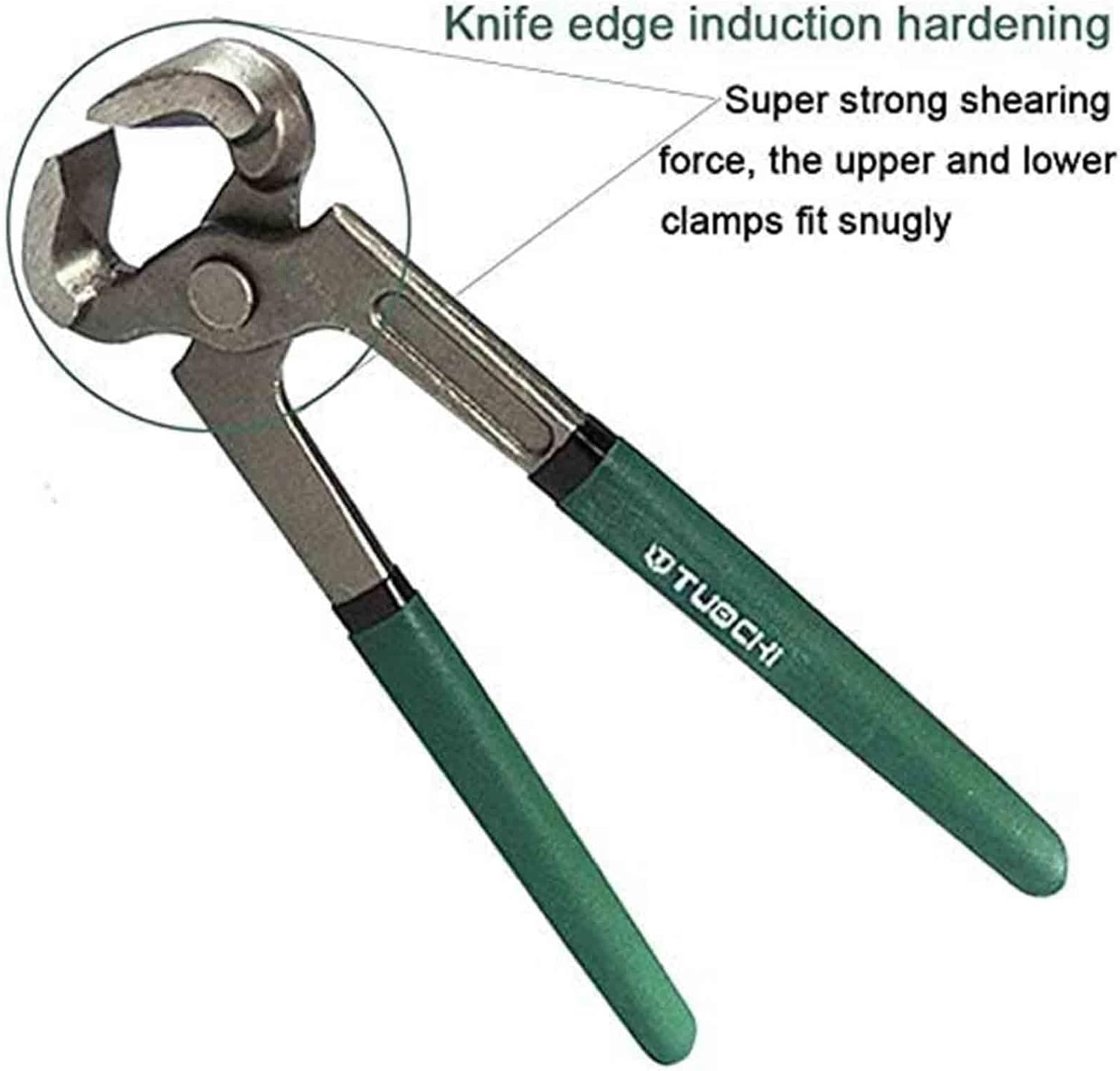 Horse Hoof Nippers Professional, Trimming Shears Nail Clippers, Horse Farrier Tool, Multi-Purpose Hoof Trimmers for Goats Sheep Pigs Cattle Horses, with Rubber Grip