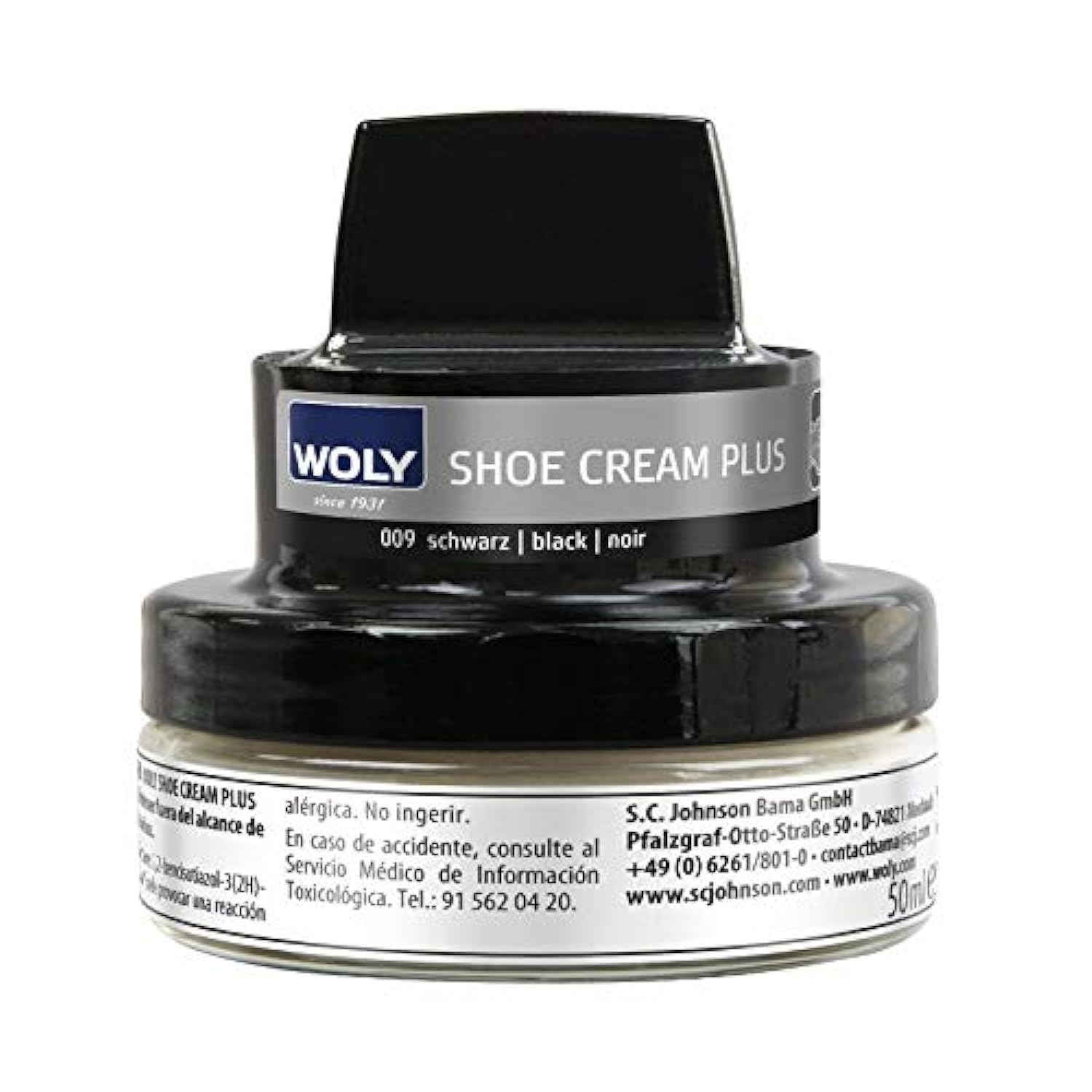 WolyShoe Cream Plus Black 50ml