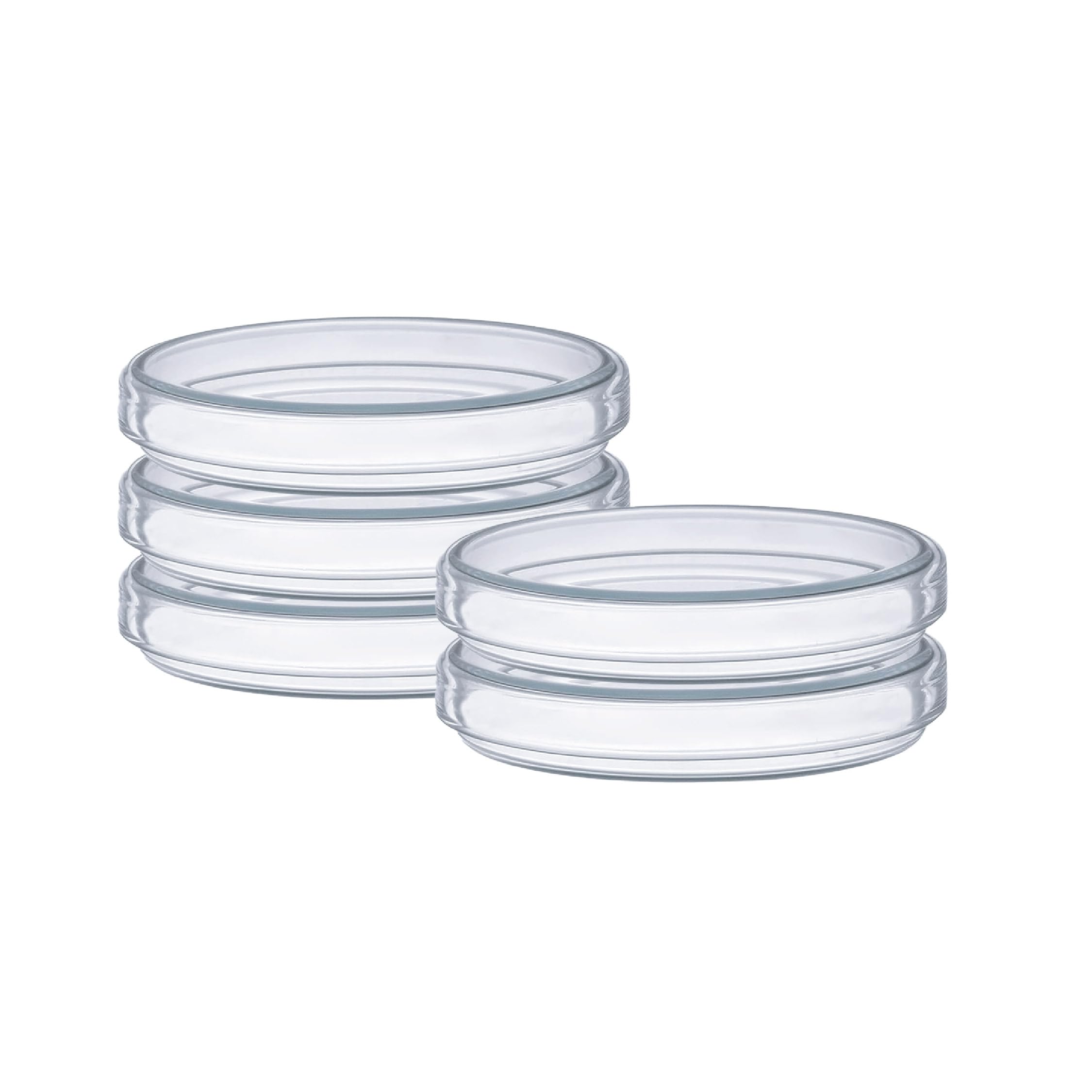 Labglass by EISCO - Premium Petri Dish, Heavy Borosilicate Glass 3.3, Can Withstand Wet or Dry Repeated Sterilisation, Beaded Edges for Strength (90 X 15 mm, Pack of 5)-picture-18