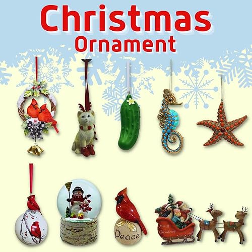 Miniatura 7 de Comfy Hour Joyful Holiday Collection - Figura de pedestal de piedra cardenal roja de 6 pulgadas, pájaro de alto brillo, decoración ideal de Navidad