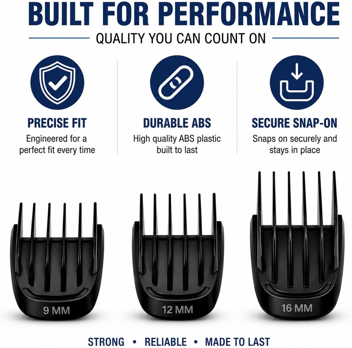 Trimmer 9mm 12mm 16mm Replacement Blade Guard Comb Set for Philips Norelco
