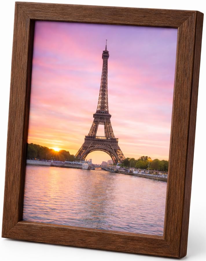 Abio Bilderrahmen MDF Acrylglas Fotorahmen Frame Posterrahmen für Fotos Bilder Poster Rustikal Vintage Retro