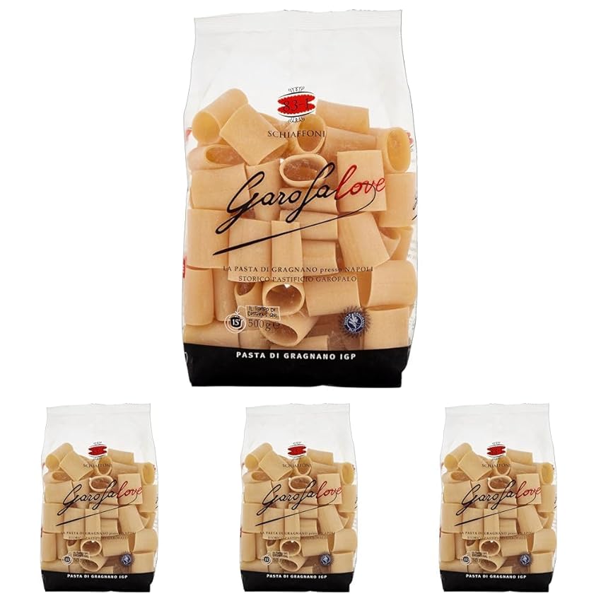 Garofalo Pasta Schiaffoni, 500g (Confezione da 4)