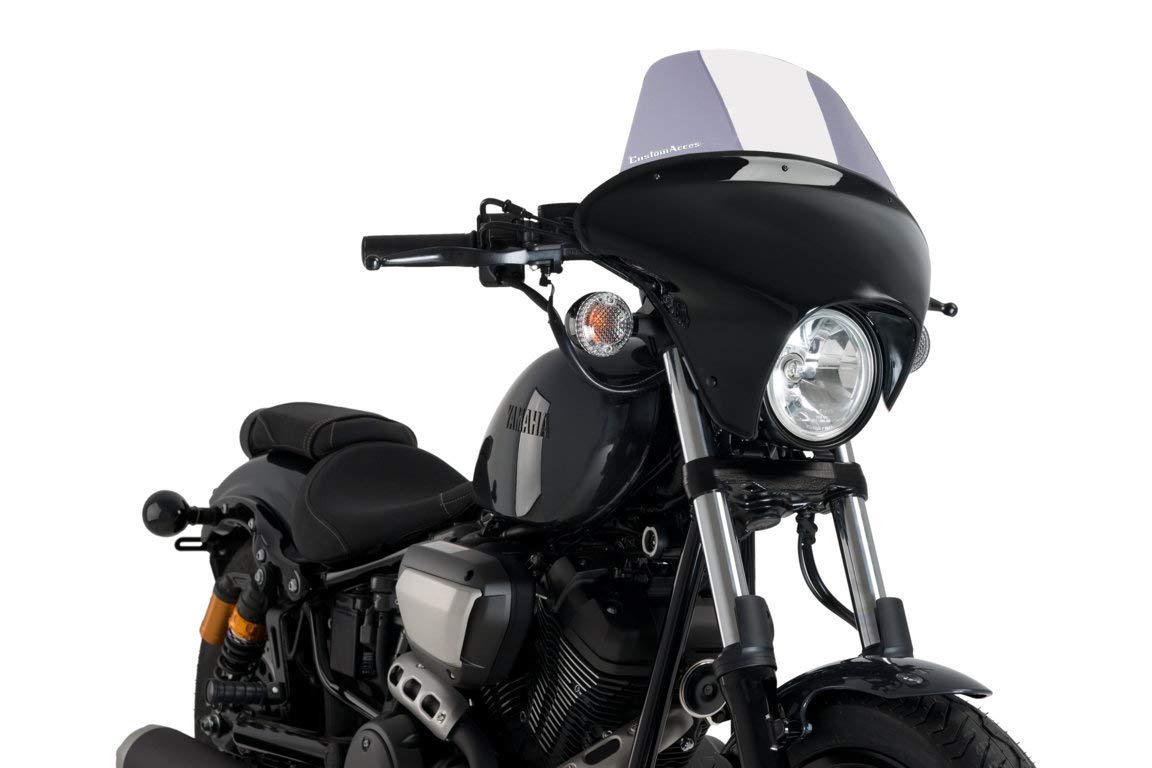Batwing SML Long Screen Smoke Customacces for Yamaha XV950 14'-20', Yamaha XV950 R 14'-20', Yamaha XV950 Racer 14'-20'
