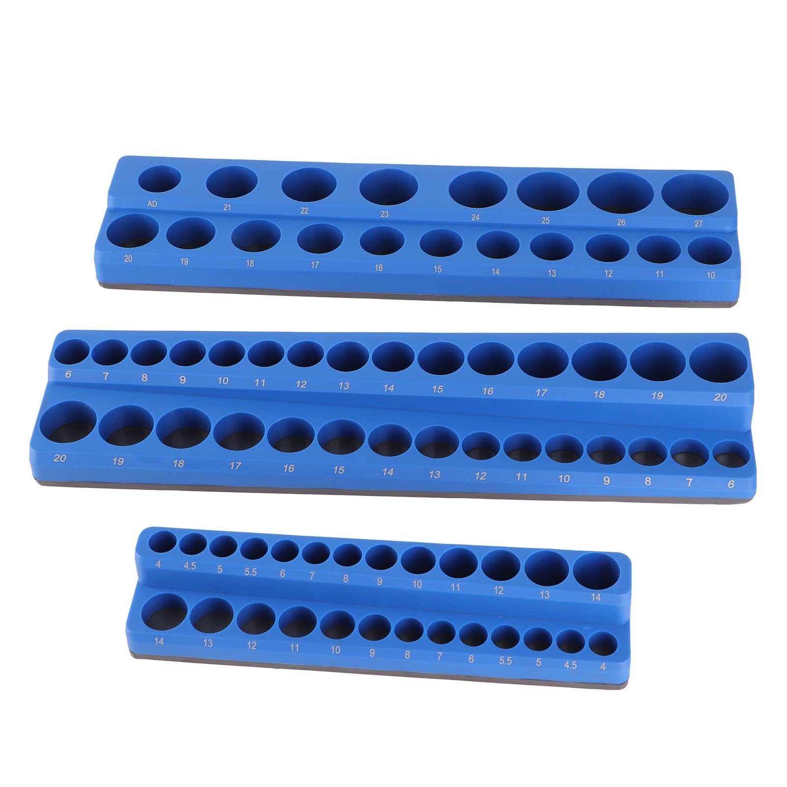 Set di Organizer per Prese Magnetiche 3 Pezzi Potente Portautensili Portatile per Cassette degli Attrezzi Soluzione Facile da Riporre (Metrica 16 cm)