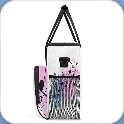 Miniatura 4 de Cafetera de música abstracta con acuarela, bolsa de transporte para Keurig K-Mini o K-Mini Plus K-Cup Pods Almacenamiento portátil Cafetera Bolsa de