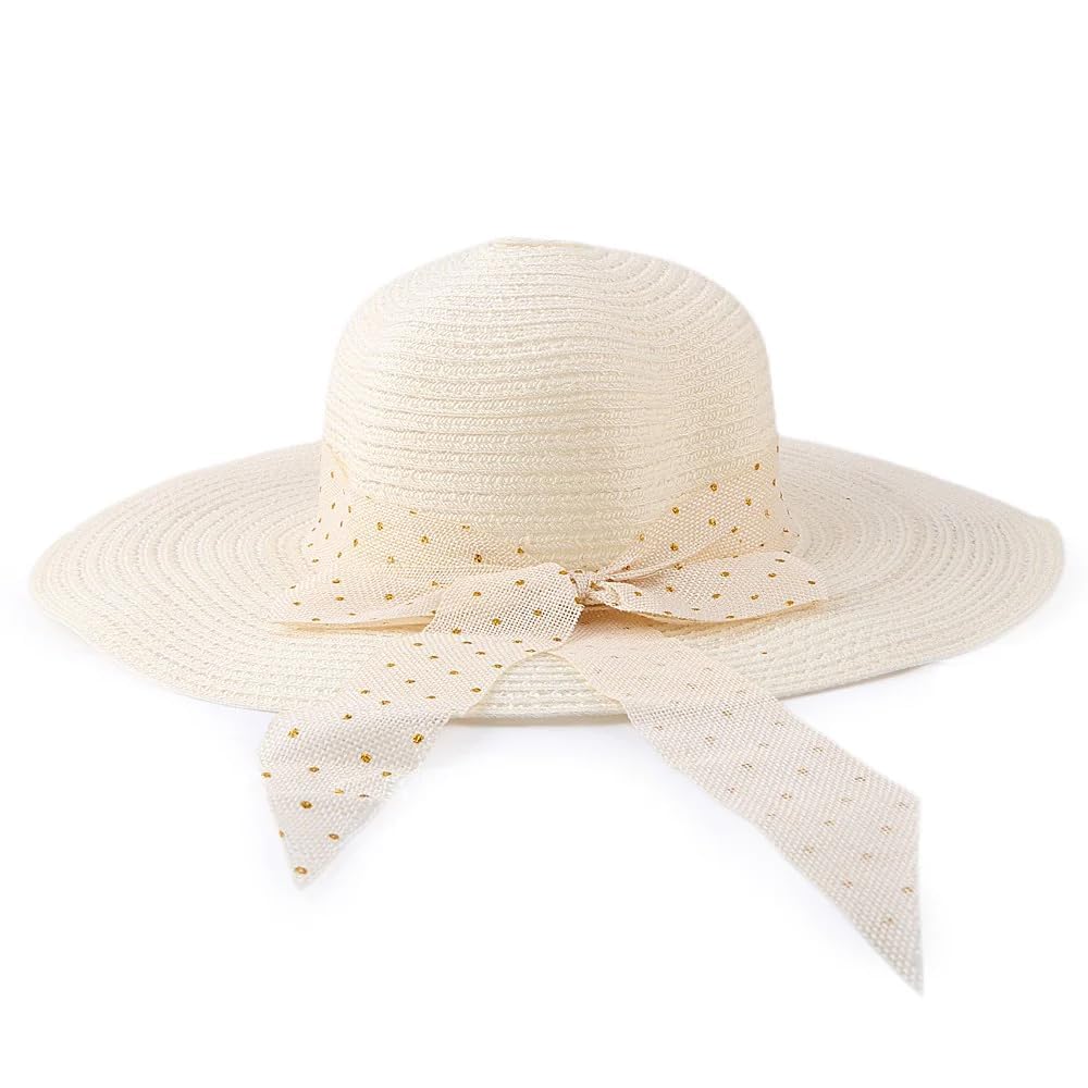 Lightweight Summer Brim Straw Beach Hats for Women