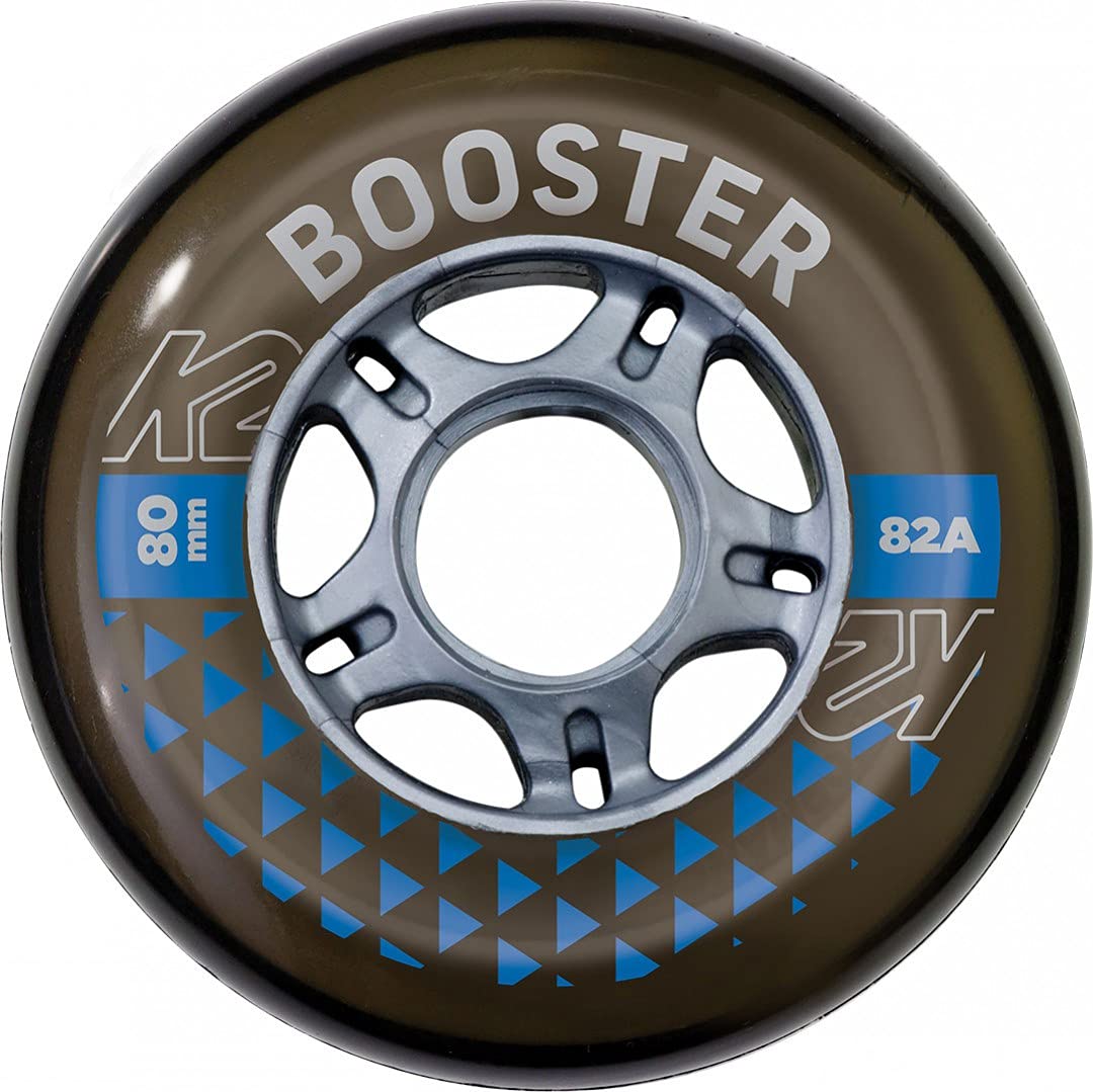 K2 Skates 30F3009 Booster 80 Mm / 82A 8-Wheel Pack W/Ilq 7 - Paquete de Ruedas, Negro, 80 mm/82A