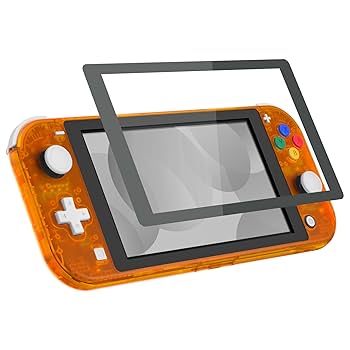 Nintendo Switch Lite 透明オレンジ Amazon.com: eXtremeRate Clear Orange DIY Replacement Shell