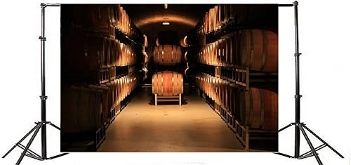Miniatura 3 de Yeele Telones de fondo para bodega de 12 x 8 pies para fotografía, bodega, barril de vino de madera, barril de barril vintage, cabina de fotos,