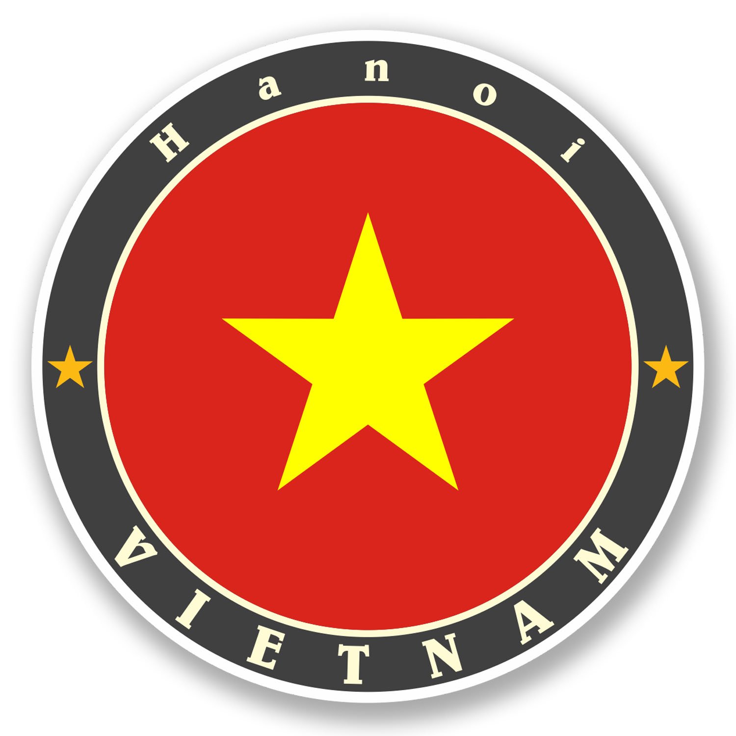 Destinationvinyl Multi 2 X Vietnam Vinyl Sticker Decal Luggage Travel Tag Flag Car Laptop Tablet #5631 (10Cm X 10Cm)