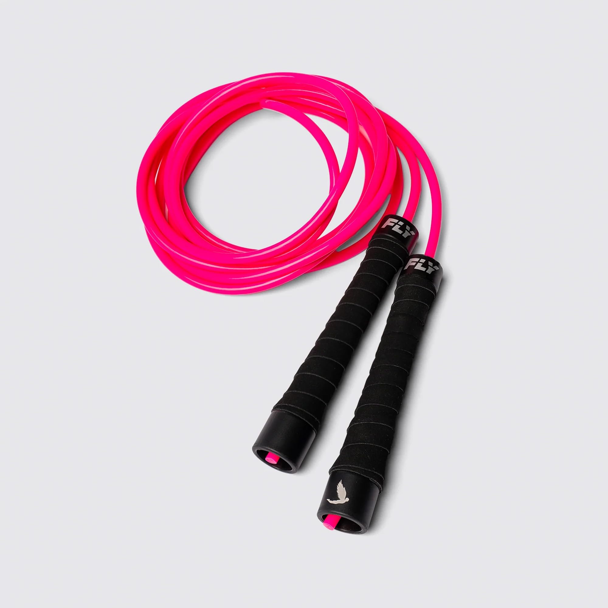 FLY Ultra Speed Skipping Rope — Premium 10ft Adjustable 5mm PVC Speed Rope with Ergonomic Grip Handles, High-Performance Jump Rope for Boxing, CrossFit, HIIT and Fitness Training
