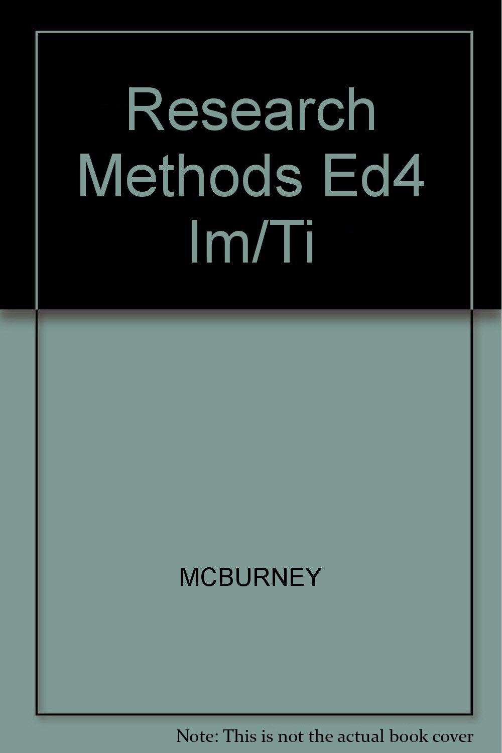 Research Methods Ed4 Im/Ti