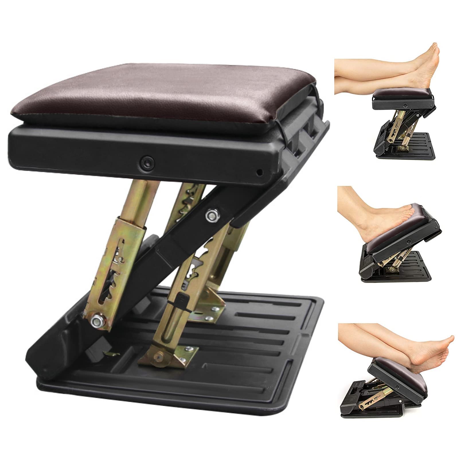 Office Foot Rest Under Desk, Removable Soft Foot Rest Pad with 4 Height Levels.for Car,Office, Home