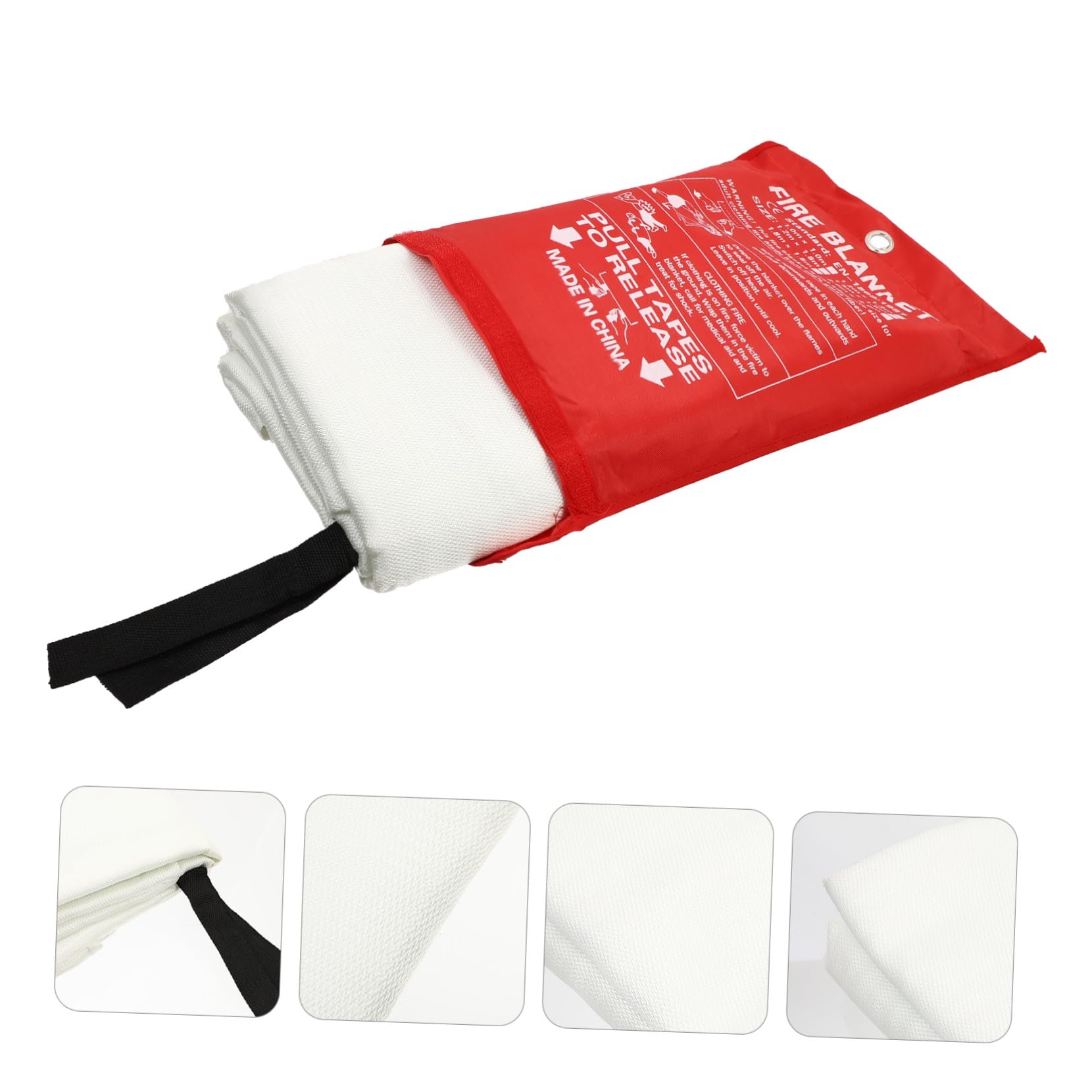 UKCOCO Manta Ignífuga Manta de Emergencia para Cocina y Barbacoa Aislamiento Térmico y Supresión de Incendios Ligera y Compacta para Uso Familiar y Exterior