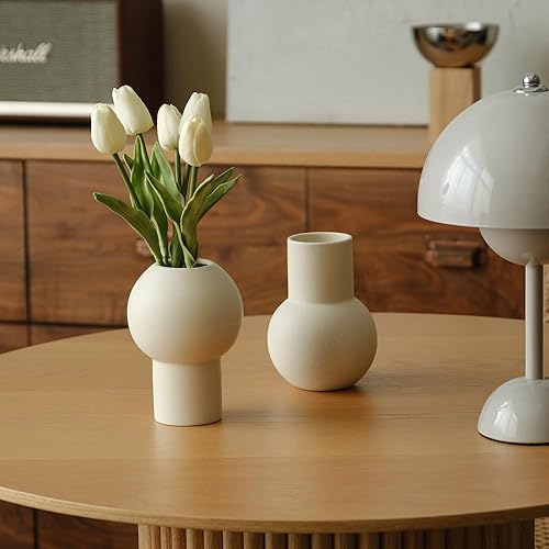 Miniatura 3 de Florero de decoración esférica retro, adornos redondeados (parte posterior)