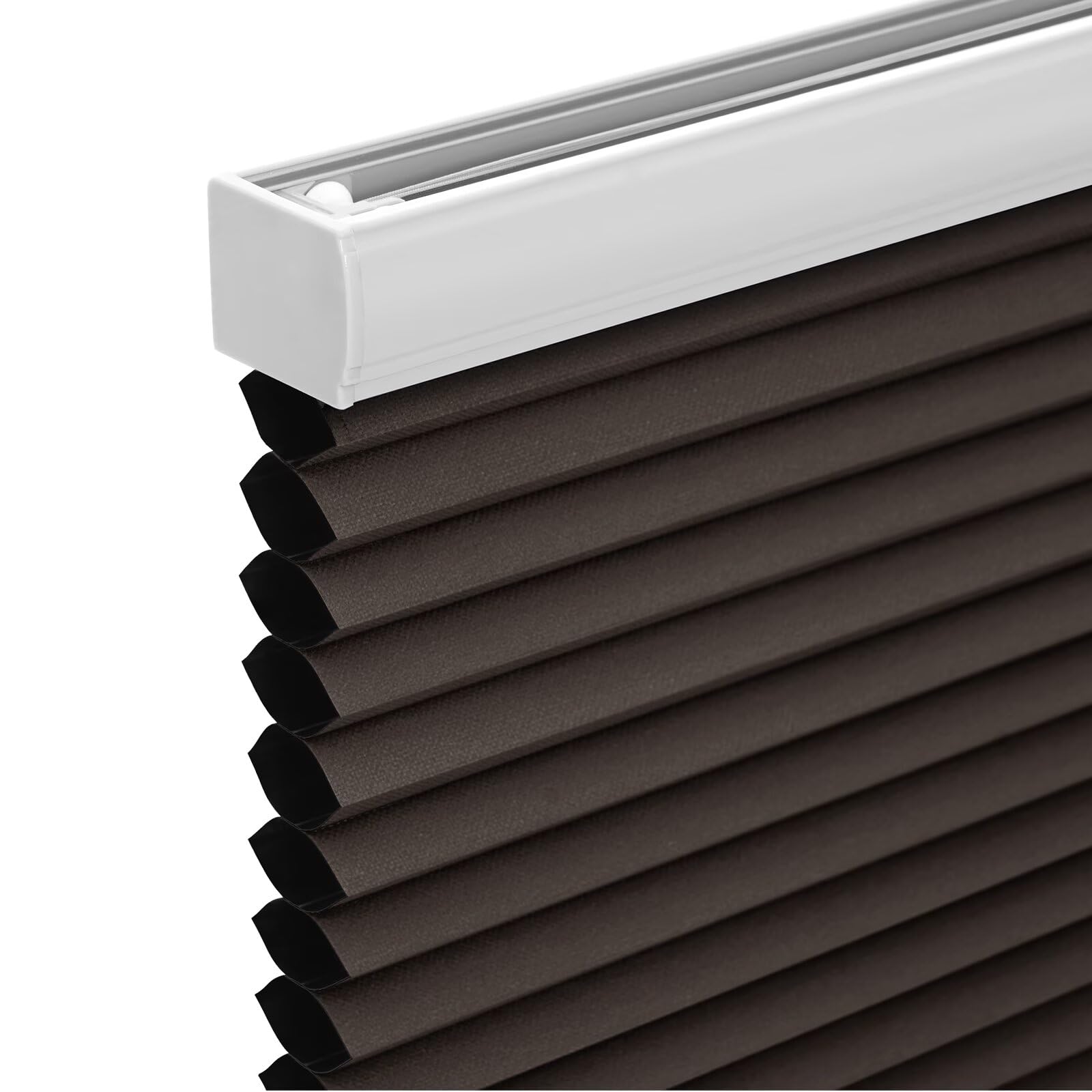 Changshade Cordless Cellular Shades, Blackout Honeycomb Shades for Windows, Pull Down Pleated Blinds, Easy to Install for Indoor Windows and French
