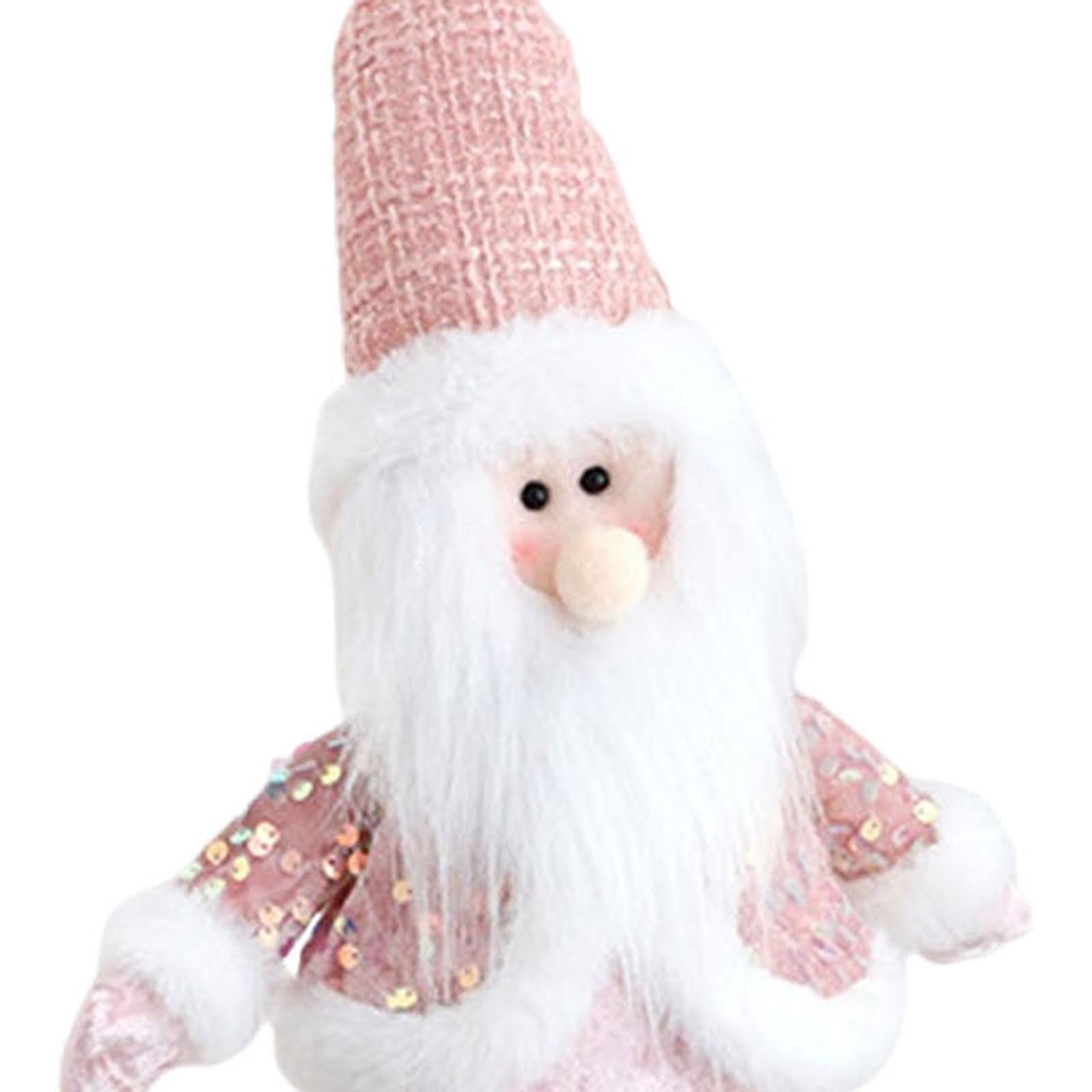 F Fityle Muñeco de Peluche navideño, Figura de Peluche, Centro de Mesa, Adorno, Adorable muñeco navideño de Peluche Coleccionable para Fiestas, Chimenea y, Viejo de Piernas Largas