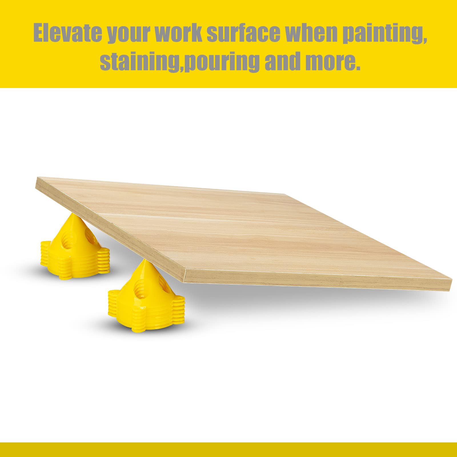 10PCS Pyramid Stands Peinture Stands, Paint Stands for Canvas and Door Support, Paint Pouring Suppliers, Cabinet Paint