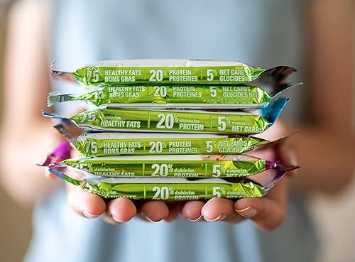 Vista 37 de Snack Keto Bar sin azúcar, bajo en carbohidratos, sin azúcar, con macros aptos para dieta cetogénica