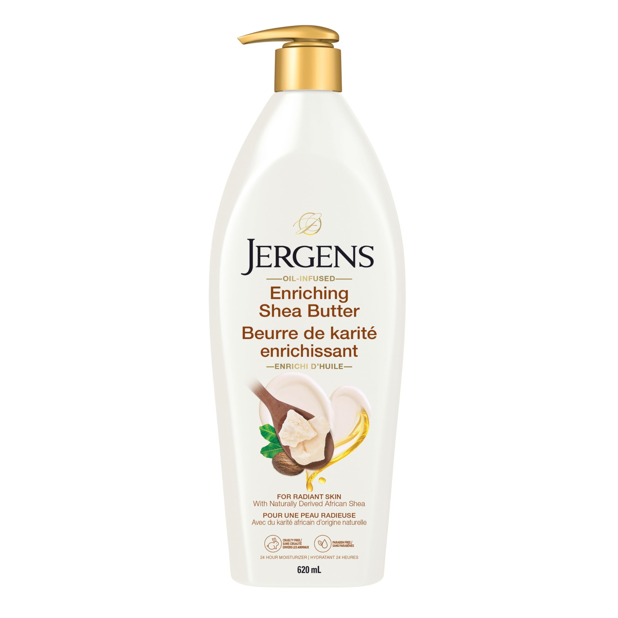 Jergens Enriching Shea Butter Moisturizer & Body Lotion for Dry