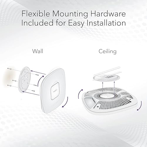 Miniatura 3 de NETGEAR Punto de acceso inalámbrico administrado en la nube (WAX630PA) - WiFi 6 de doble banda AX6000 velocidad  Hasta 600 dispositivos cliente
