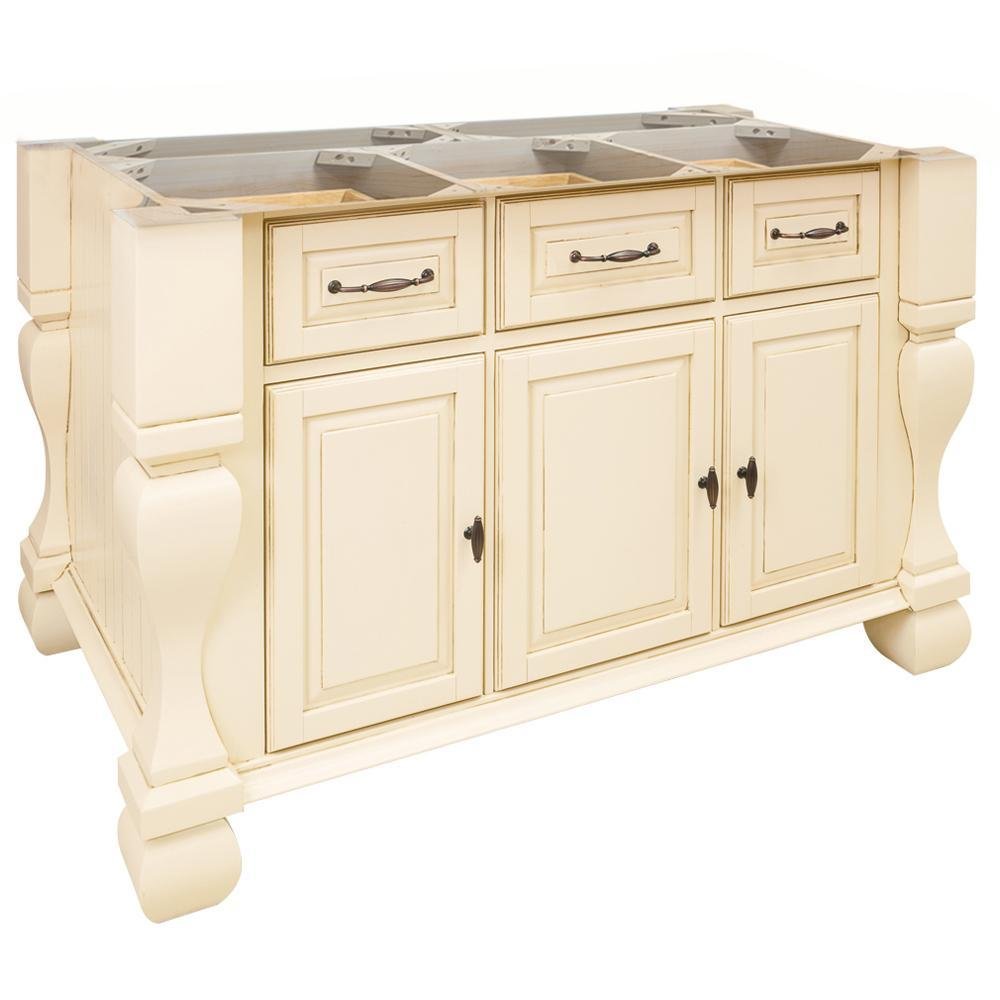 Kitchen Island w 3 Doors