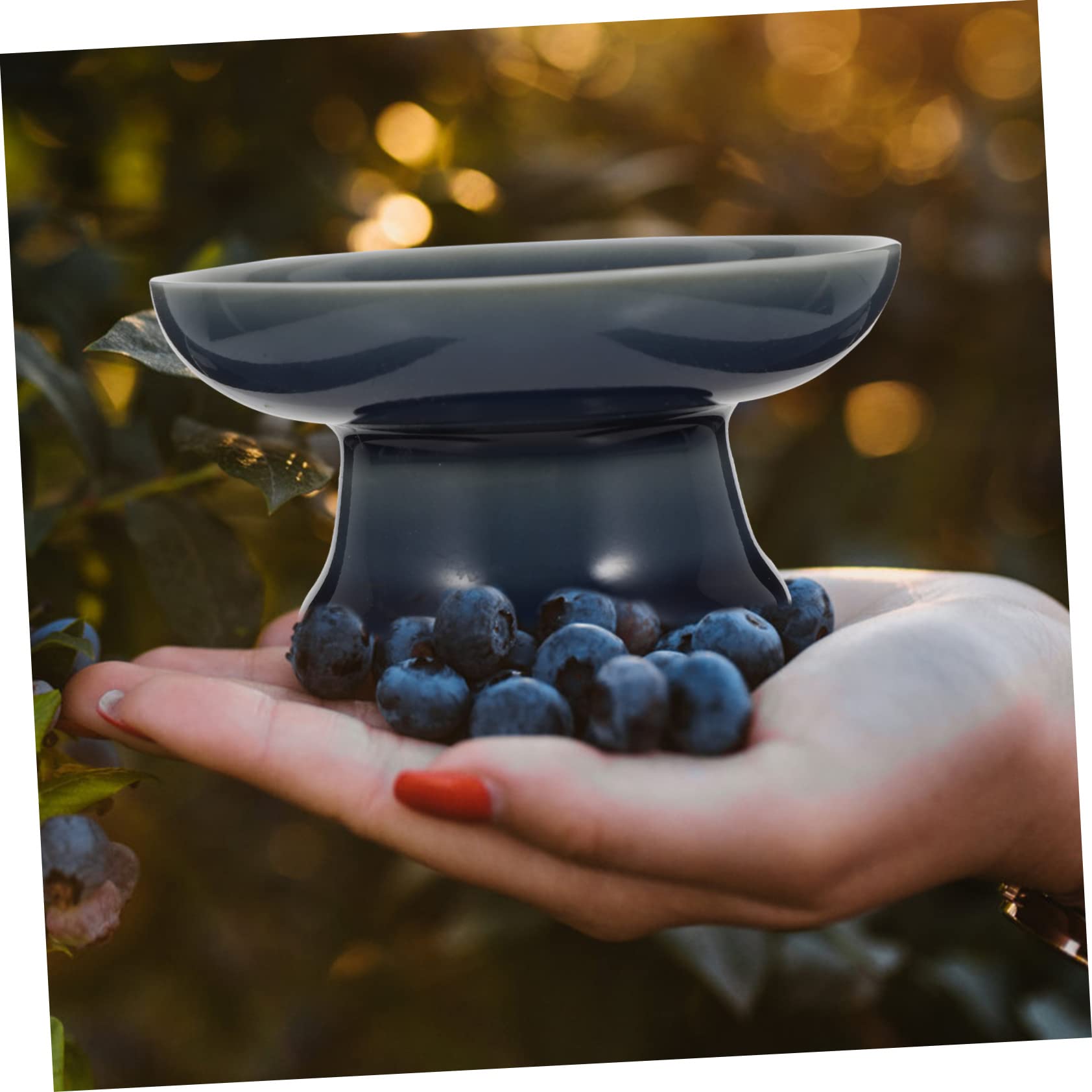 3 Pezzi Piatto da Frutta Piatto per Frutta secca Ciotola da Frutta con piedistallo Vassoio per Snack Supporto per Dessert Vassoio da Portata per Frutta Vassoio in Ceramica Ciotola