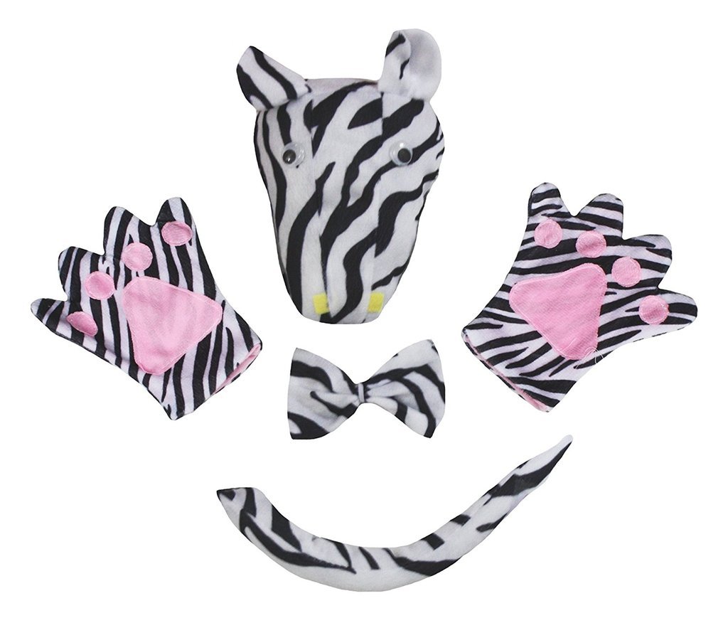 Petitebelle Cutie Headband Bowtie Tail Gloves 4pc Children Costume 1-5y