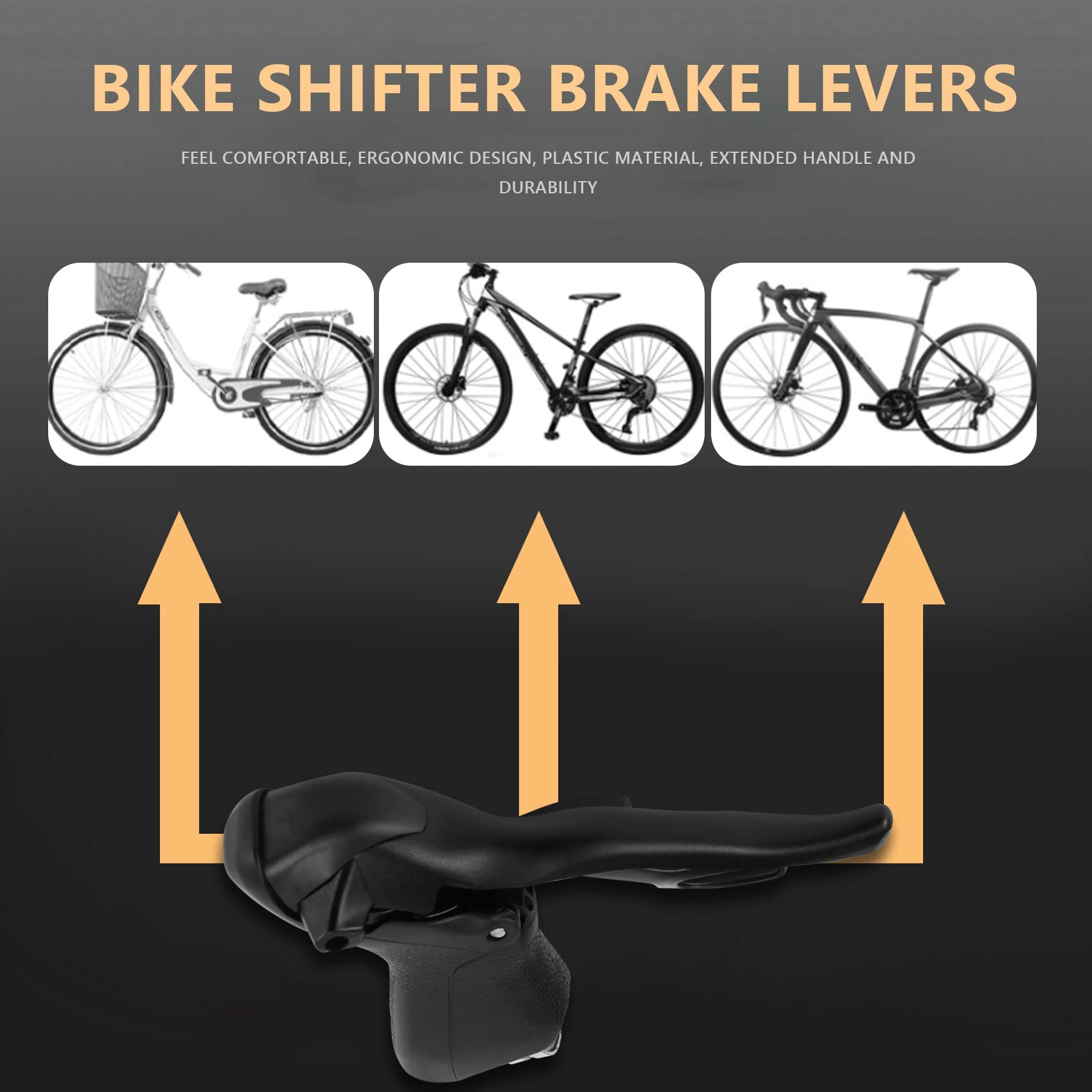 Leve del Cambio per Bici Leve di Comando Doppie 3 X 7 Leva del Cambio per Bici da Strada Leva del Cambio Compatibile per Le Leve